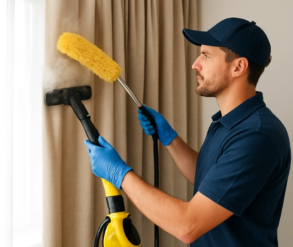 Trusted drapes cleaning technician Matty Curtain Cleaning clarendon-nsw QLD